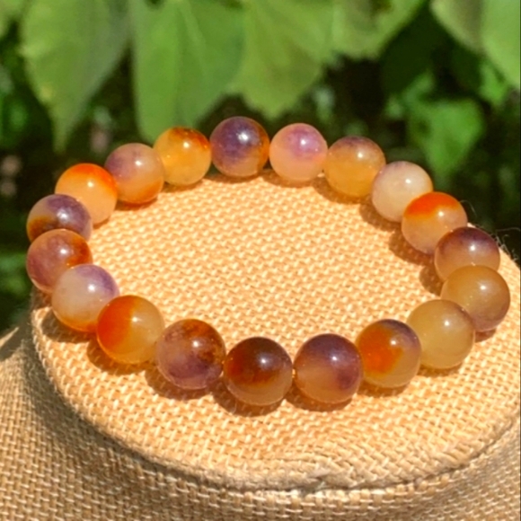 9mm Ametrine Stone Bracelet, 7" - Picture 4 of 4